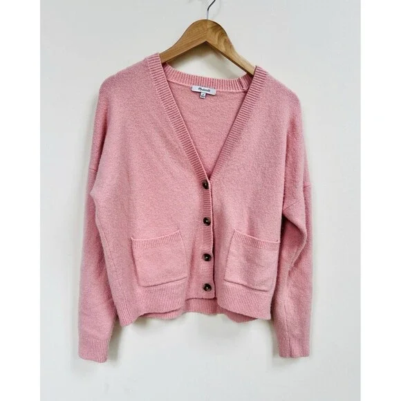 Madewell Cardigan, Forgotten petal In Soft Pink - Picture 1 of 5